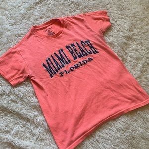Peach “Miami Beach Florida” T-Shirt